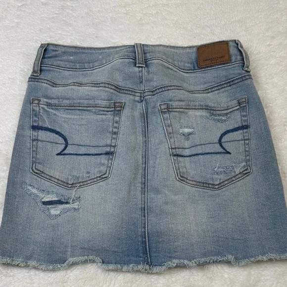 American Eagle Jean Button-Up Skirt - Picture 4 of 4